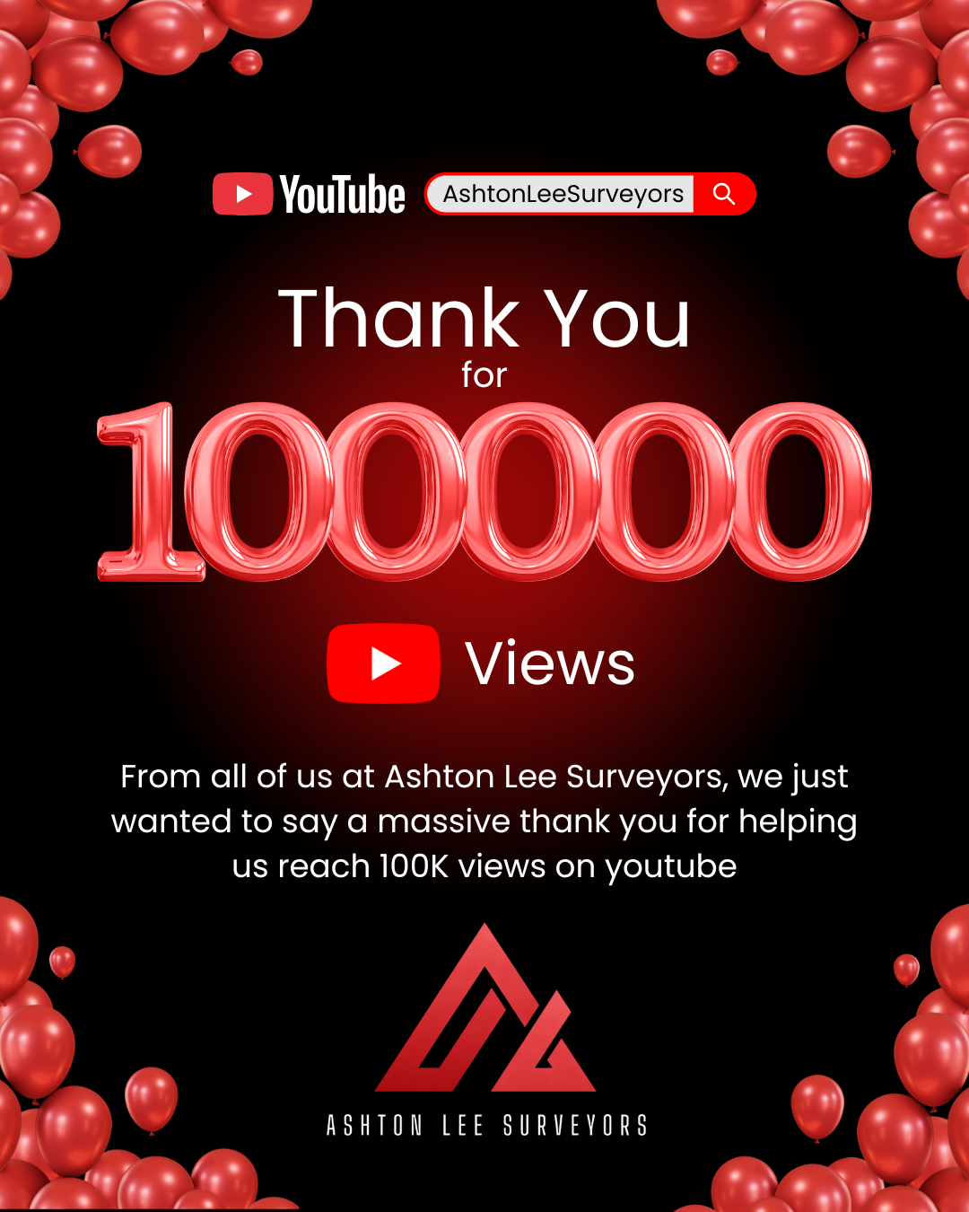 Thank You for 100,000 YouTube Views 🎉